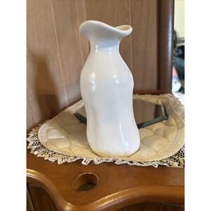 Mid-Century Modern style ceramic or cased glass carafe/pitcher.